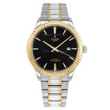  Shop Authentic Tudor Style Automatic Black Dial Two Tone Steel Strap Watch for Men - M12713-0005 - Luxxuri