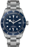 Tudor Black Bay Blue Dial Silver Steel Strap Watch for Men - 79030B-0001