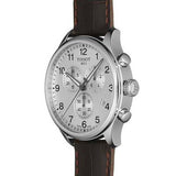  Shop Authentic Tissot T Sport Chrono XL Classic Silver Dial Brown Leather Strap Watch For Men - T116.617.16.037.00 - Luxxuri