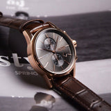  Shop Authentic Hugo Boss Jet Grey Dial Brown Leather Strap Watch for Men - 1513281 - Luxxuri