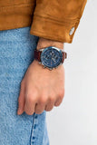  Shop Authentic Tommy Hilfiger Parker Chronograph Blue Dial Brown Leather Strap Watch For Men - 1791837 - Luxxuri