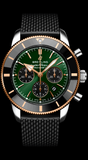  Shop Authentic Breitling Superocean Heritage B01 Chronograph 44 Limited Edition Green Dial Black Mesh Bracelet Watch for Women - UB01622A1L1S1 - Luxxuri