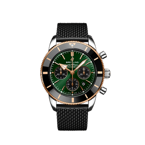  Shop Authentic Breitling Superocean Heritage B01 Chronograph 44 Limited Edition Green Dial Black Mesh Bracelet Watch for Women - UB01622A1L1S1 - Luxxuri