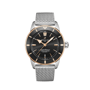  Shop Authentic Breitling Superocean Heritage B20 Automatic 44 Black Dial Silver Mesh Bracelet Watch for Men - UB2030121B1A1 - Luxxuri