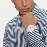 Lacoste 12.12 Chronograph White Dial White Silicon Strap Watch for Men  - 2011246
