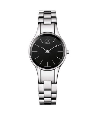  Shop Authentic Calvin Klein Simplicity Black Dial Silver Steel Strap Watch for Women - K4323130 - Luxxuri
