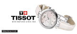  Shop Authentic Tissot T Trend Flamingo Valentines Mother of Pearl White Dial White Leather Strap Watch For Women - T094.210.16.111.01 - Luxxuri
