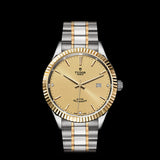  Shop Authentic Tudor Style Automatic Diamonds Gold Dial Two Tone Steel Strap Watch for Men - M12713-0007 - Luxxuri