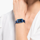  Shop Authentic Swarovski Uptown Crystal Blue Dial Blue Leather Strap Watch for Women - 5547713 - Luxxuri