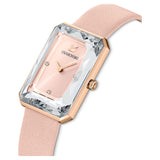  Shop Authentic Swarovski Uptown Pink Dial Pink Leather Strap Watch for Women - 5547719 - Luxxuri