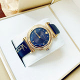  Shop Authentic Versace Greca Blue Dial Blue Leather Strap Watch for Women - VERE00218 - Luxxuri