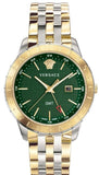  Shop Authentic Versace Univers Quartz Green Dial Two Tone Steel Strap Watch for Men - VEBK00718 - Luxxuri