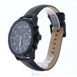  Shop Authentic Armani Exchange Banks Chronograph Black Dial Black Leather Strap Watch For Men - AX1724 - Luxxuri