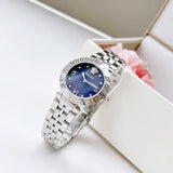  Shop Authentic Versace Daphnis Analog Blue Dial Silver Steel Strap Watch for Women - VEOCA0124 - Luxxuri