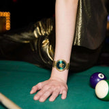  Shop Authentic Versace Palazzo Empire Greca Green Dial Gold Mesh Bracelet Watch for Women - VEDV00819 - Luxxuri