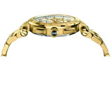  Shop Authentic Versace V Racer Chronograph White Dial Gold Steel Strap Watch for Men - VBR060017 - Luxxuri