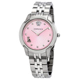  Shop Authentic Versace Audrey Quartz Pink Dial Silver Steel Strap Watch for Women - VELR00419 - Luxxuri