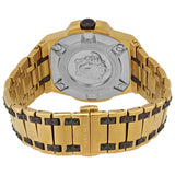  Shop Authentic Versace Chain Reaction Quartz Black Dial Two Tone Steel Strap Watch for Men - VEDY00619 - Luxxuri