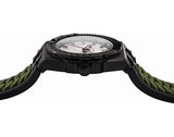  Shop Authentic Versace Chain Reaction Quartz White Dial Green Rubber Strap Watch for Men - VEDY00419 - Luxxuri