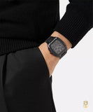  Shop Authentic Versace Dominus Chronograph Quartz Black Dial Black Steel Strap Watch For Men - VE6H00623 - Luxxuri