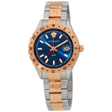  Shop Authentic Versace Hellenyium GMT Blue Dial Two Tone Steel Strap Watch for Men - V11060017 - Luxxuri