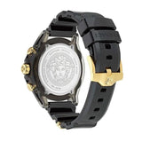  Shop Authentic Versace Icon Active Chrono Gold Dial Black Silicone Strap Unisex Watch - VEZ701623 - Luxxuri