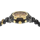  Shop Authentic Versace Icon Active Chrono Gold Dial Black Silicone Strap Unisex Watch - VEZ701623 - Luxxuri
