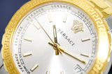  Shop Authentic Versace Hellenyium Silver Dial Two Tone Steel Strap Watch for Women - V12030015 - Luxxuri