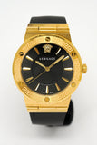  Shop Authentic Versace Greca Black Dial Black Leather Strap Watch for Women - VEVH00320 - Luxxuri