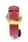  Shop Authentic Versace Greca Silver Dial Red Leather Strap Watch for Women - VEVH00420 - Luxxuri