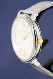  Shop Authentic Versace V-Circle Quartz Silver Dial Silver Mesh Strap Watch for Women - VBP050017 - Luxxuri