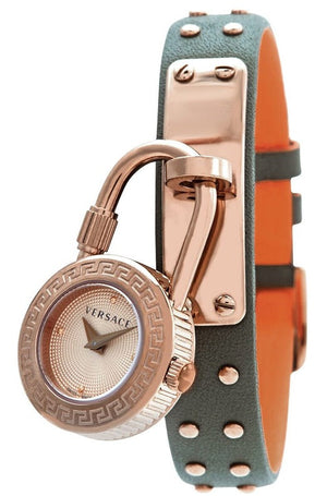  Shop Authentic Versace Medusa Lock Icon Quartz Beige Dial Green Leather Strap Watch for Women - VEDW00519 - Luxxuri
