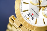  Shop Authentic Versace V Racer Chronograph White Dial Gold Steel Strap Watch for Men - VBR060017 - Luxxuri