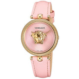  Shop Authentic Versace Palazzo Empire Pink Dial Pink Leather Strap Watch for Women - VCO030017 - Luxxuri