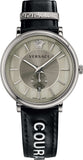  Shop Authentic Versace V-Circle Black Manifesto Courage Quartz Silver Dial Black Leather Strap Watch for Men - VBQ080017 - Luxxuri