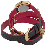  Shop Authentic Versace V-Flare Quartz Black Dial Black Leather Strap Watch for Women - VEBN00218 - Luxxuri