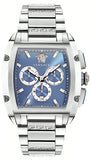  Shop Authentic Versace Dominus Chronograph Blue Dial Silver Steel Strap Watch For Men - VE6H00423 - Luxxuri