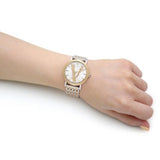  Shop Authentic Versace Virtus Quartz White Dial Two Tone Steel Strap Watch for Women - VEHC00719 - Luxxuri