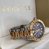  Shop Authentic Versace Hellenyium Quartz Brown Dial Two Tone Steel Strap Watch For Men - V11040015 - Luxxuri