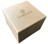  Shop Authentic Versace V Circle Quartz Silver Dial Brown Leather Strap Watch For Women - VBP04017 - Luxxuri