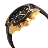  Shop Authentic Versace V-Ray Chronograph Quartz Black Dial Brown Leather Strap Watch For Men - VEDB00318 - Luxxuri