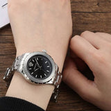  Shop Authentic Versace Hellenyium Black Dial Silver Steel Strap Watch for Women - V12020015 - Luxxuri