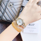  Shop Authentic Tissot T Wave Mother of Pearl Dial Two Tone Steel Strap Watch for Women - T023.210.22.117.00 - Luxxuri
