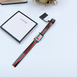  Shop Authentic Gucci G Frame Quartz Green & Red Mother of Pearl Dial Multicolor Leather Strap Watch For Women - YA147408 - Luxxuri