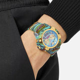  Shop Authentic Versace Icon Active Chronograph Blue Dial Green Rubber Strap Watch For Men - VEZ701322 - Luxxuri
