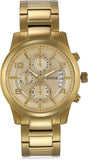  Shop Authentic Guess Analog Chronograph Gold Dial Gold Steel Strap Watch for Men - W0075G5 - Luxxuri