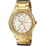  Shop Authentic Guess Siren Diamonds Silver Dial Gold Steel Strap Watch for Women - W0442L2 - Luxxuri