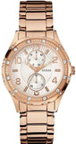  Shop Authentic Guess Siren Diamonds White Dial Rose Gold Steel Strap Watch for Women - W0442L3 - Luxxuri