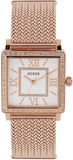  Shop Authentic Guess Highline Off White Dial Rose Gold Stainless Steel Mesh Strap Watch For Women - W0826L3 - Luxxuri