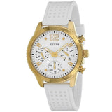  Shop Authentic Guess Marina Multifunction White Dial White Rubber Strap Watch for Women - W1025L5 - Luxxuri